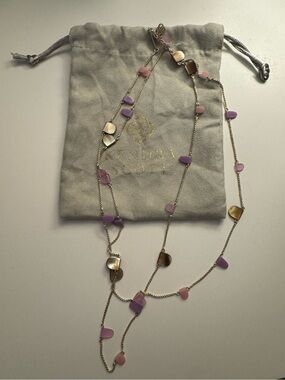 Kendra Scott Pink & Lavender Mixed Bead Layered Necklace